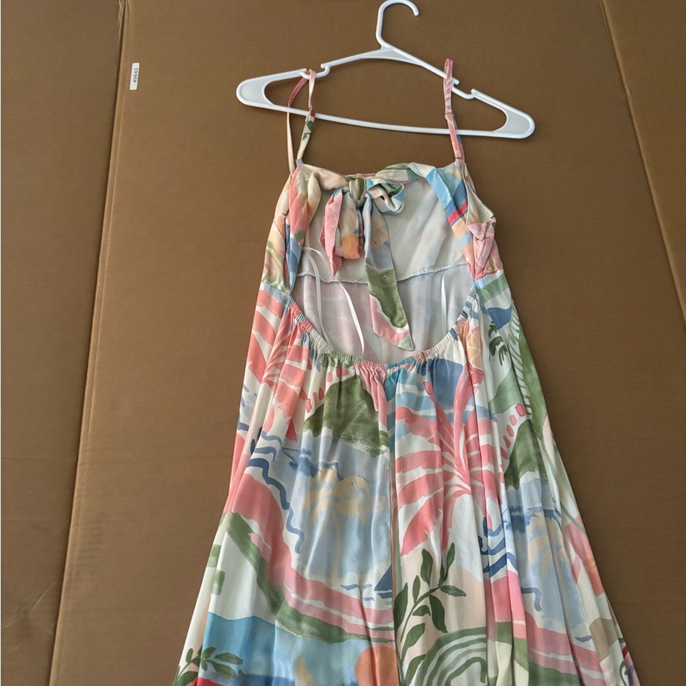 Tropical Print Maxi Dress - Picture 2 of 3